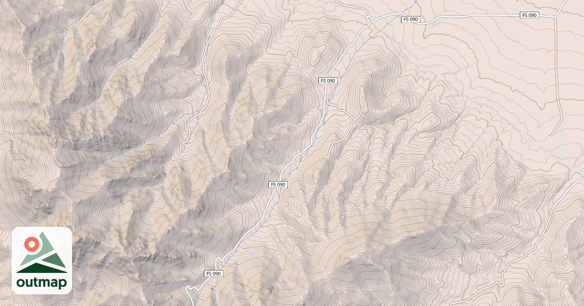 Map of NORTH OAK BRUSH CANYON