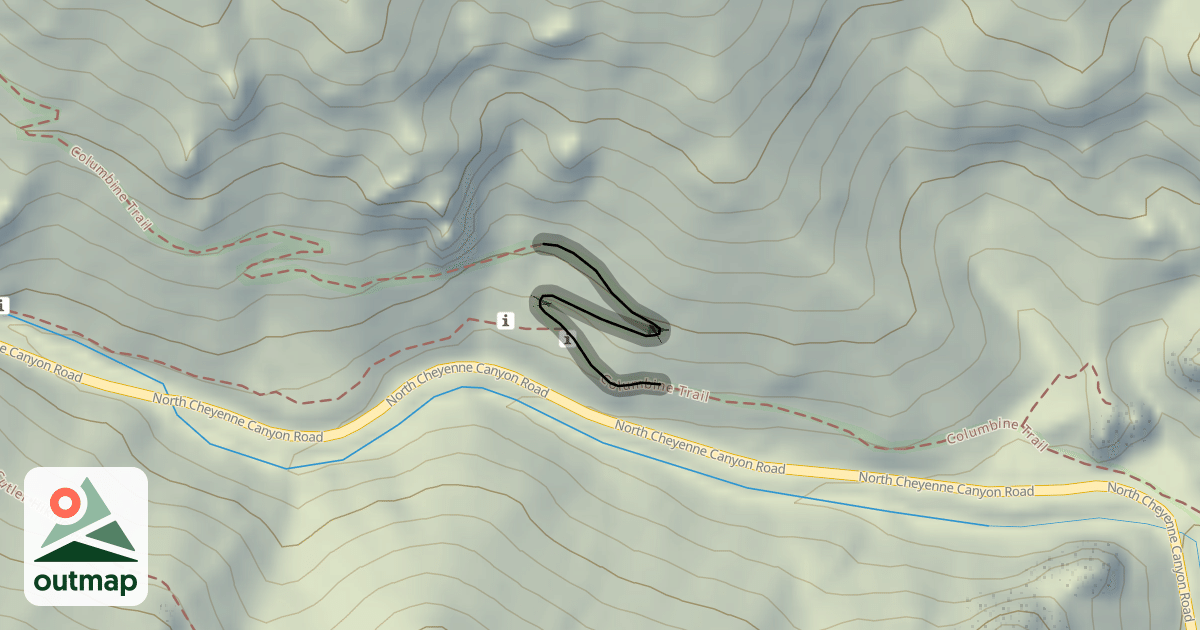 Map of Columbine Trail