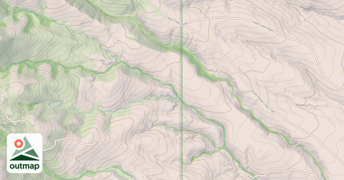 Map of STONE HOUSE CREEK