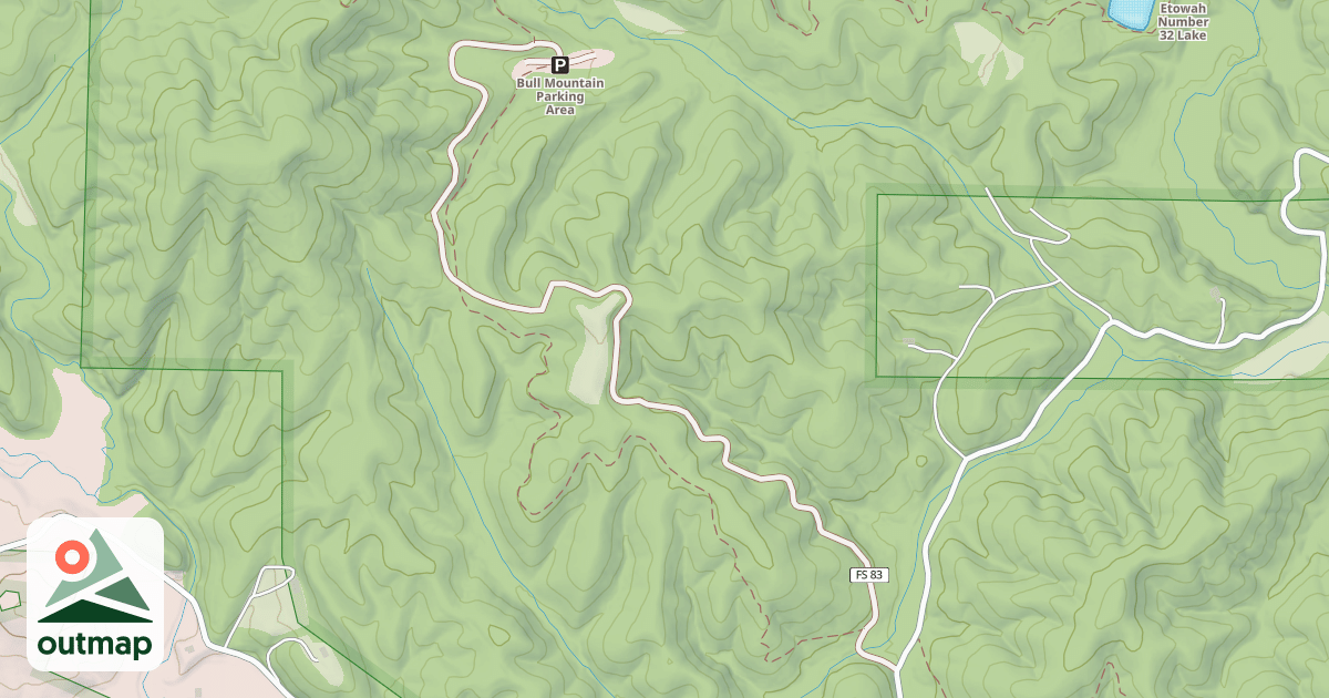 Map of BULL MTN.