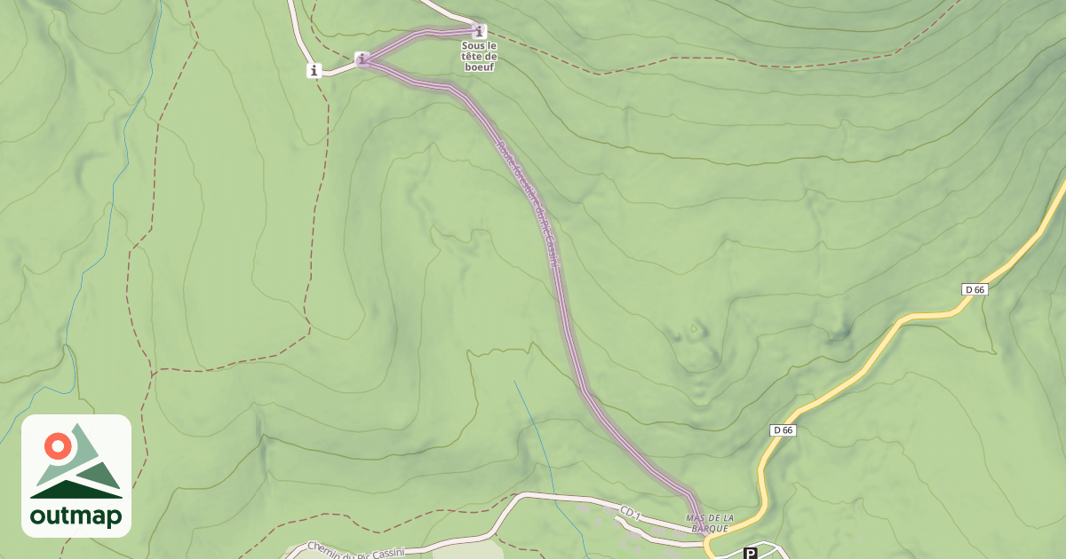 Map of Route forestière du Pic Cassini