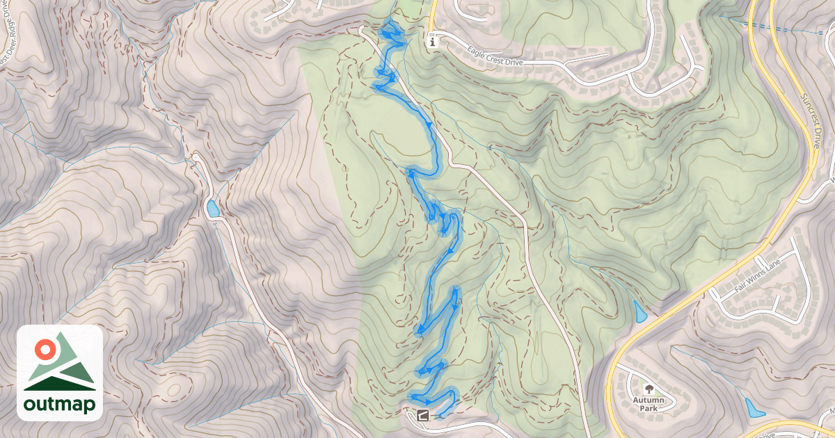 Map of Vertigo DH Trail