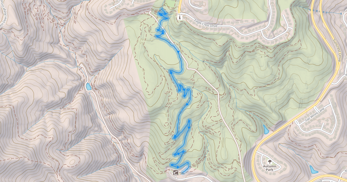 Map preview of Vertigo DH Trail
