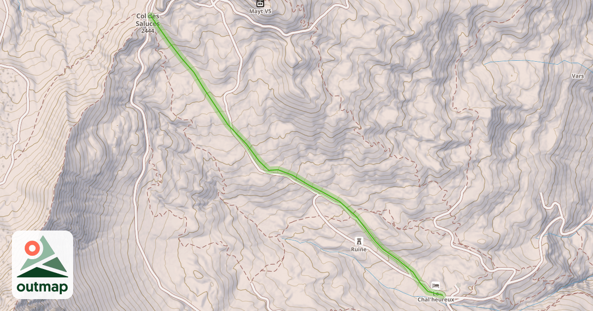Map of Les Heureux