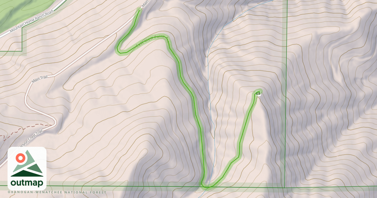 Map of East View Point Trail