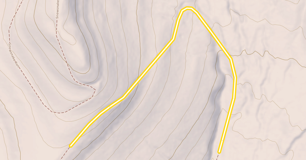Map preview of Snowsnake Run