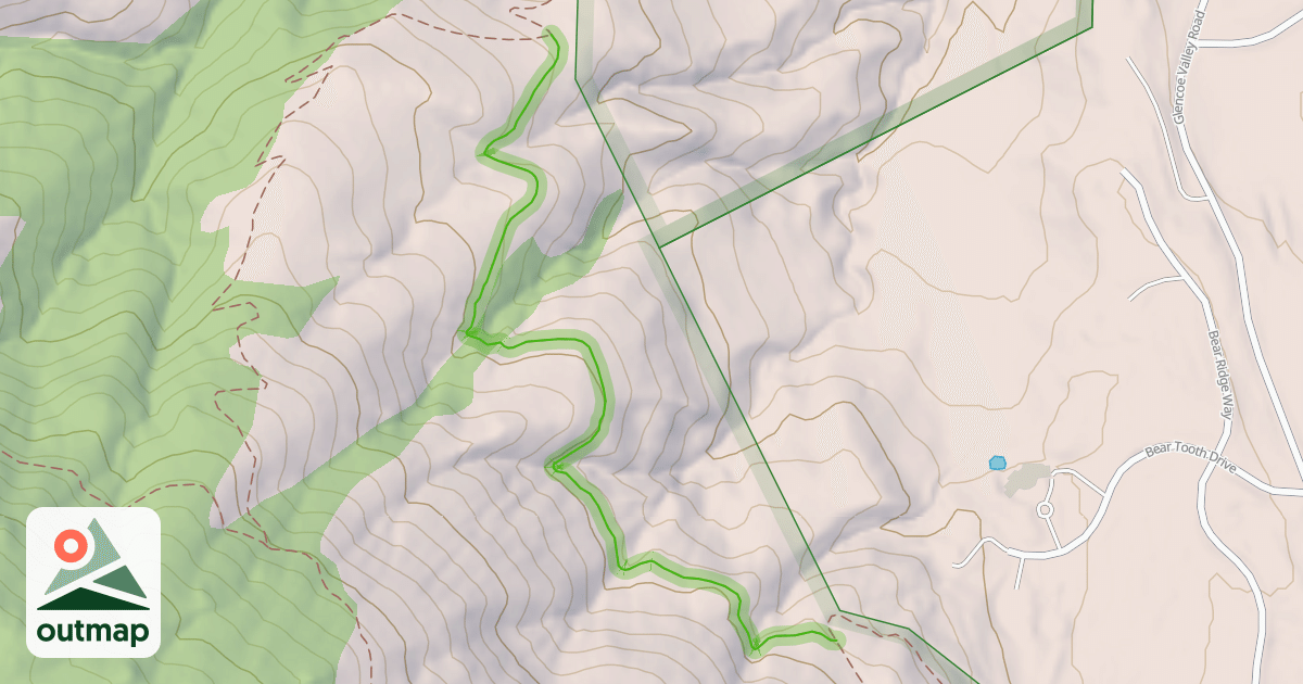 Map of Whippletree Trail