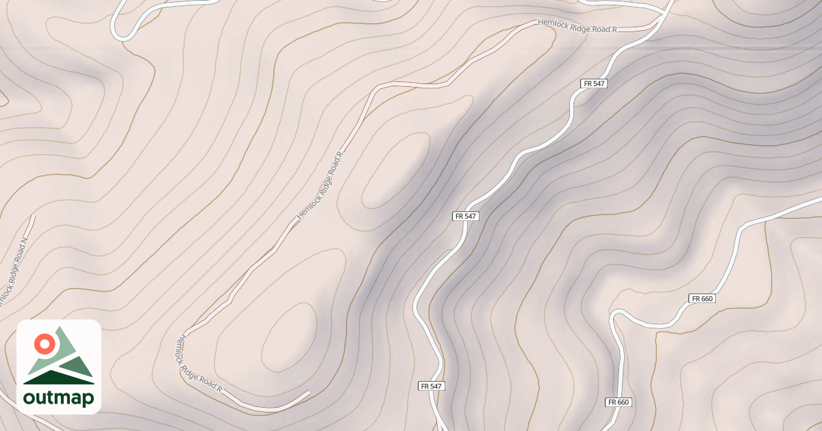 Map of HEMLOCK RIDGE R