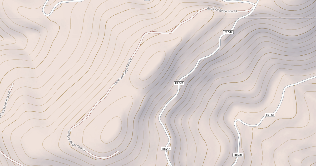 Map preview of HEMLOCK RIDGE R