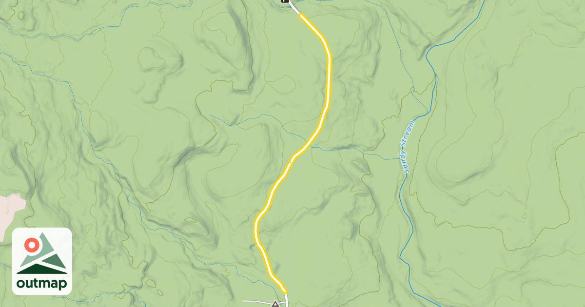 Map of Roaring Brook Road