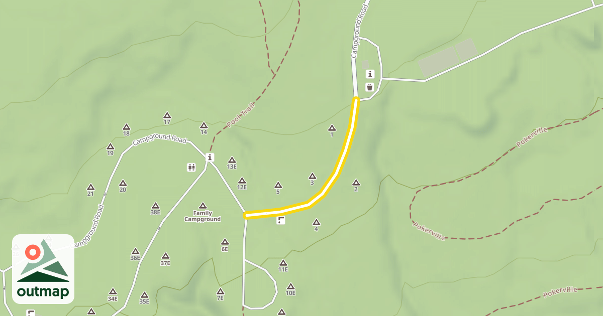Map of Campground Road