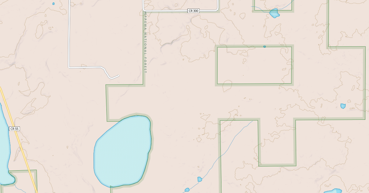 Map preview of HANSON LAKE ROAD