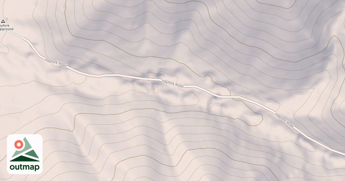 Map of HAY FORK CG
