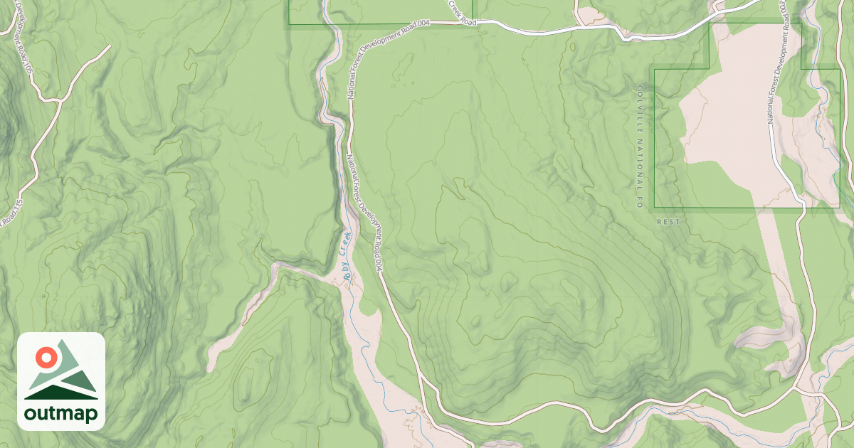 Map of RUBY CREEK