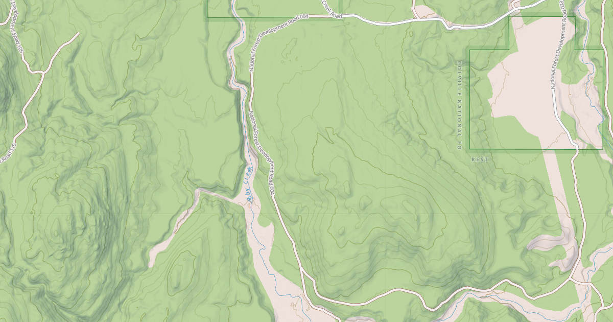 Map preview of RUBY CREEK