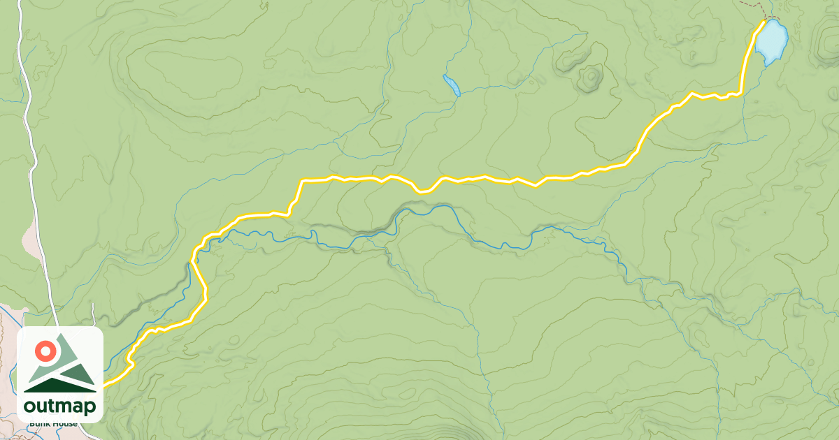 Map of Wassataquoik Lake Trail