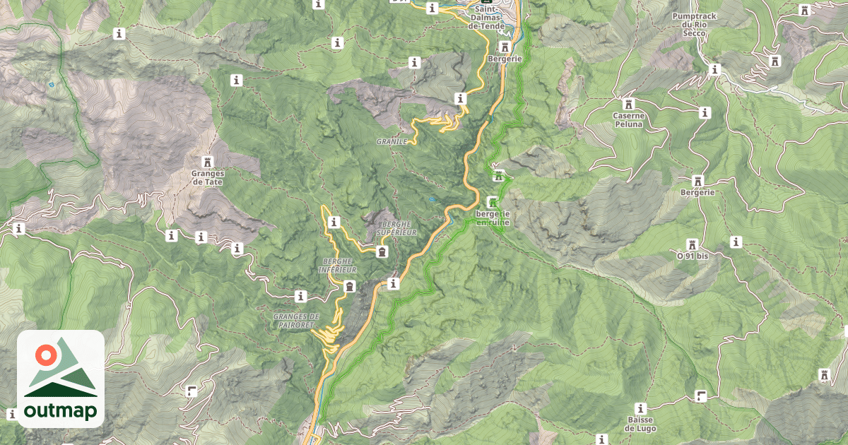 Map of Sentier Valléen