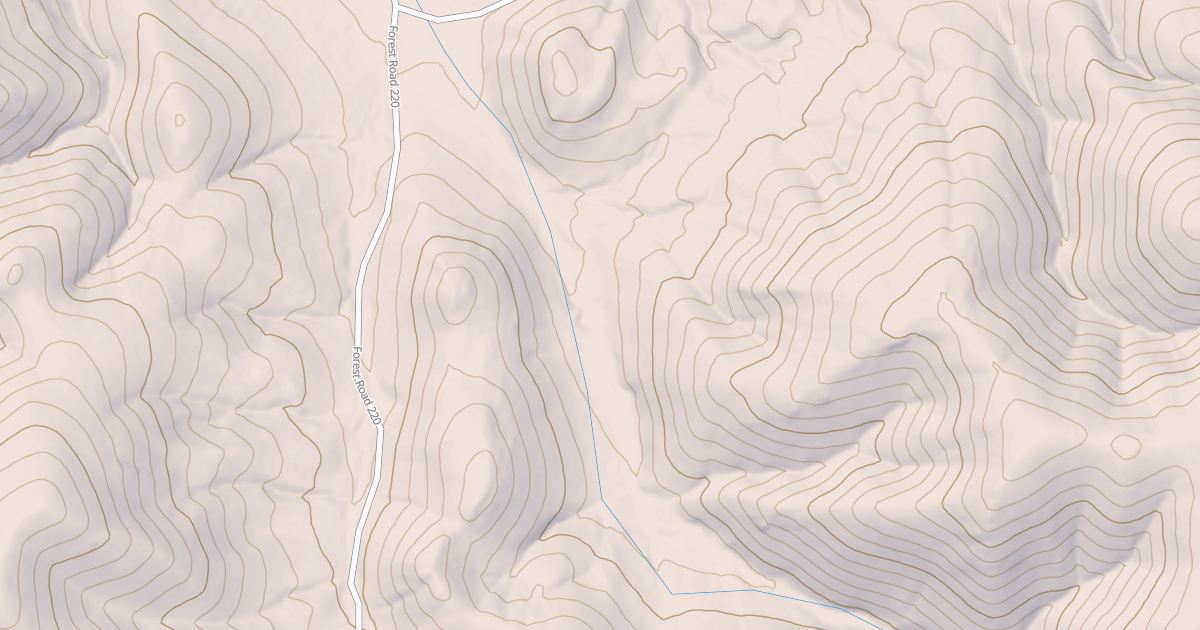Map preview of USFS National Forest System Roads {2CB1B8EE-C2AF-41BD-8E77-B5C9896D004A}