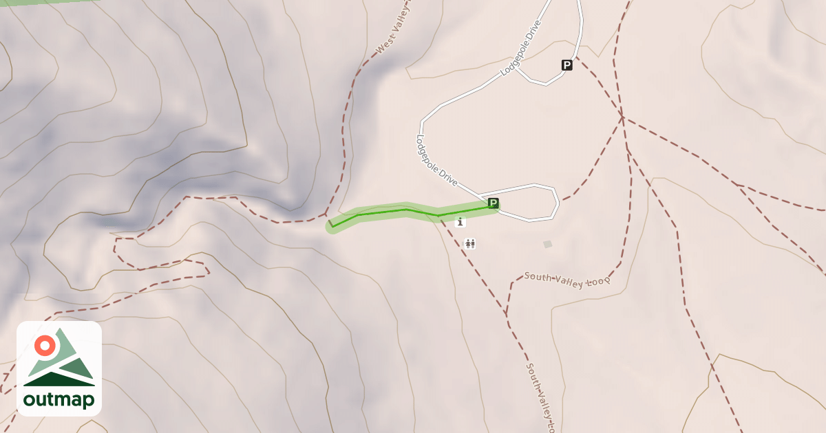 Map of Aurthurs Rock / West Valley Trail