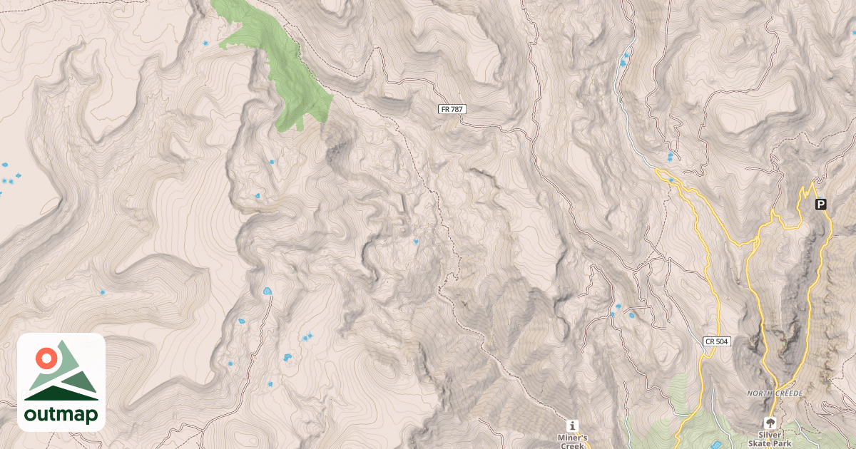 Map of Miner's Creek