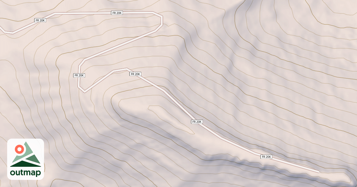 Map of REDTOP LOOKOUT