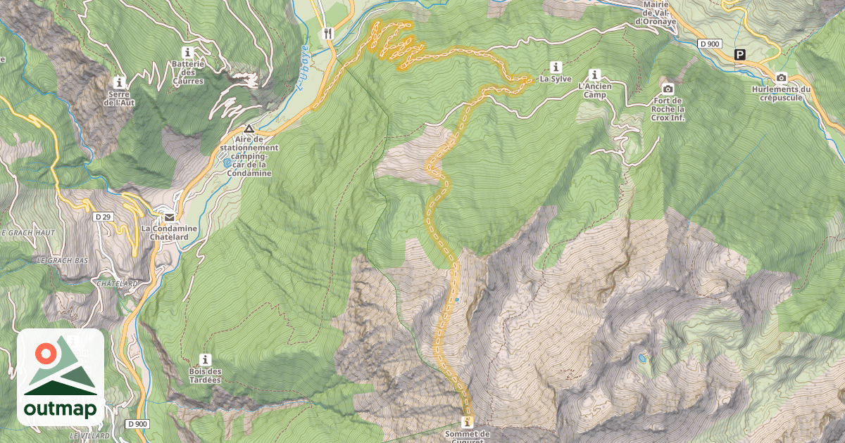 Map of Cuguret — Gleizolles