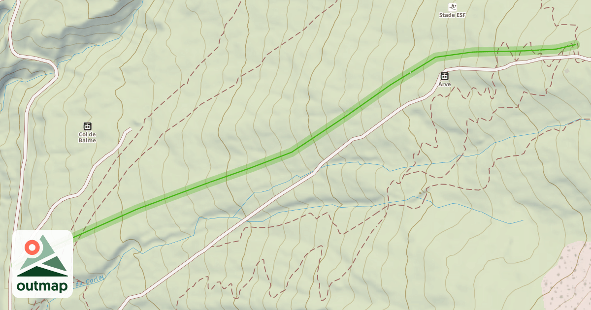Map of Arve