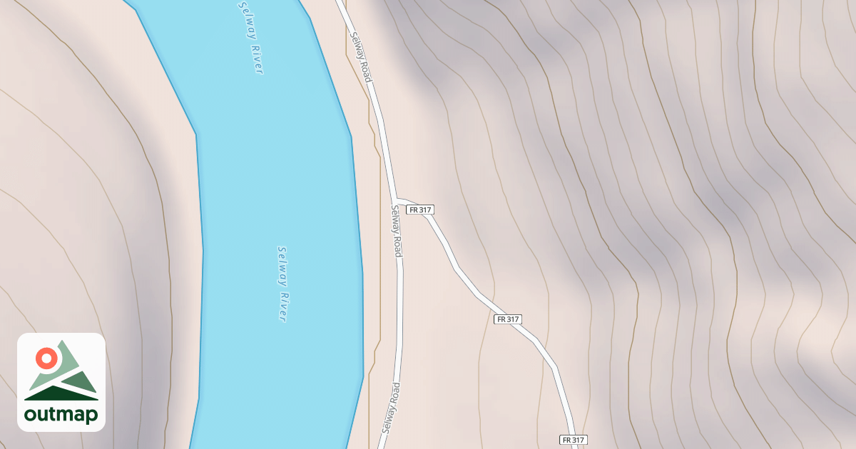 Map of COOLWATER RIDGE