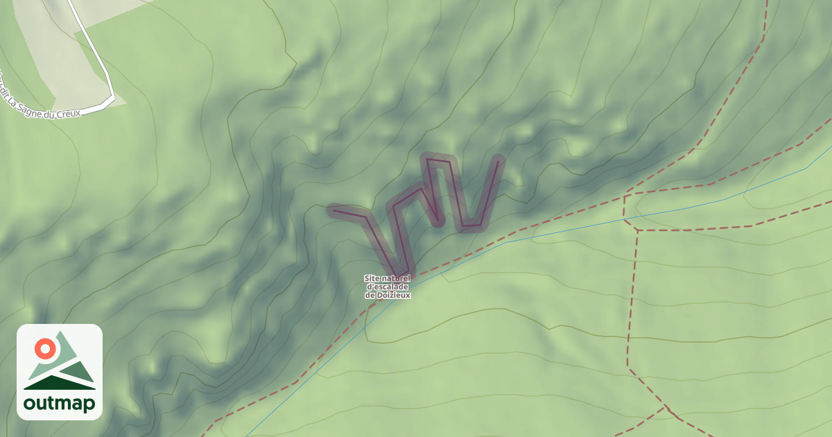 Map of Climbing Crag