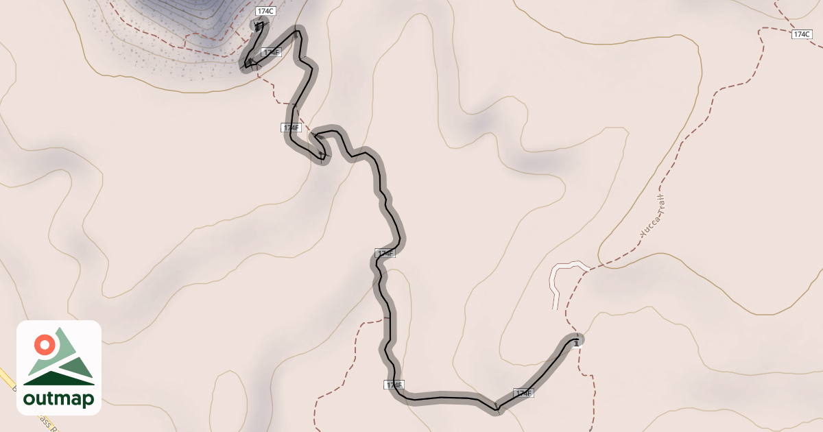 Map of Canyon of Fools Trail