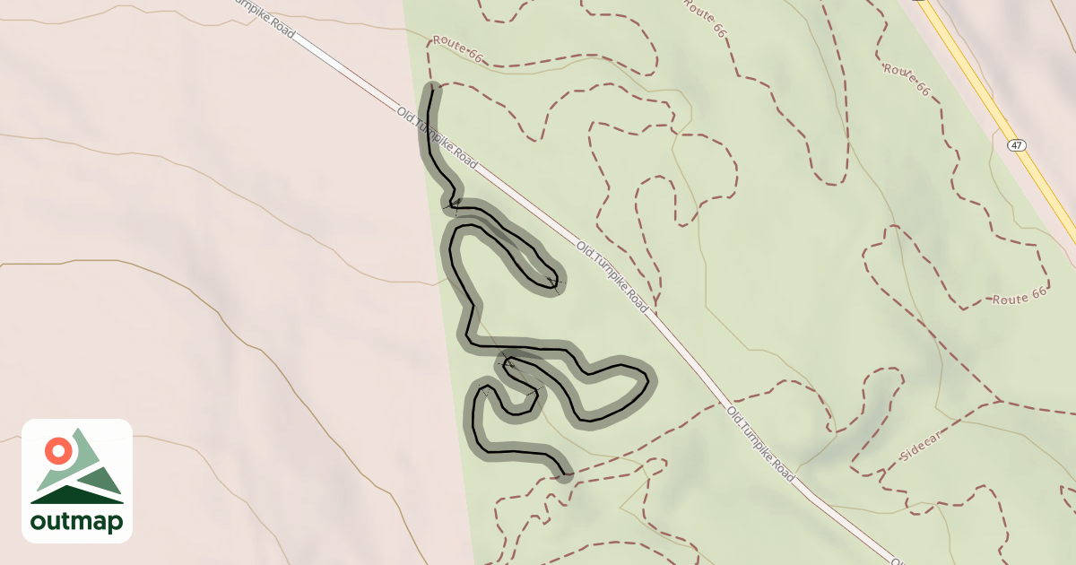 Map of Bumpy Ride