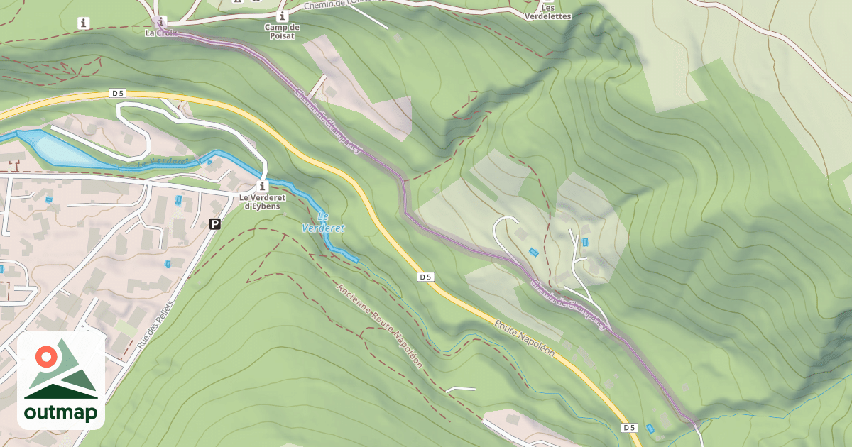 Map of Chemin de Champaney