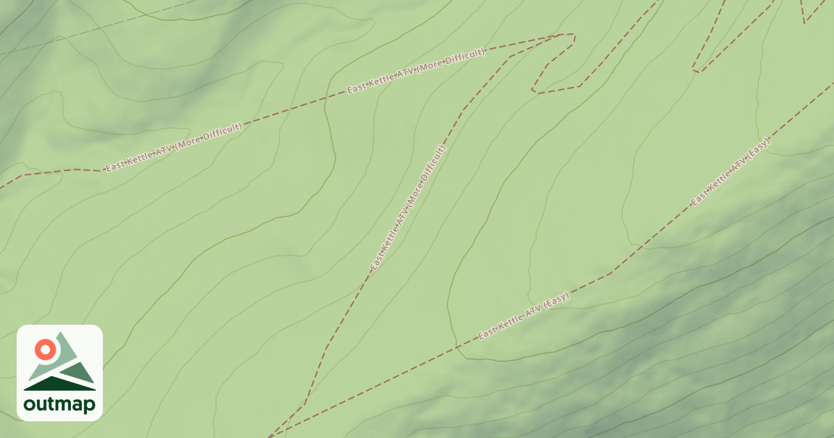 Map of East Kettle ATV Trail System