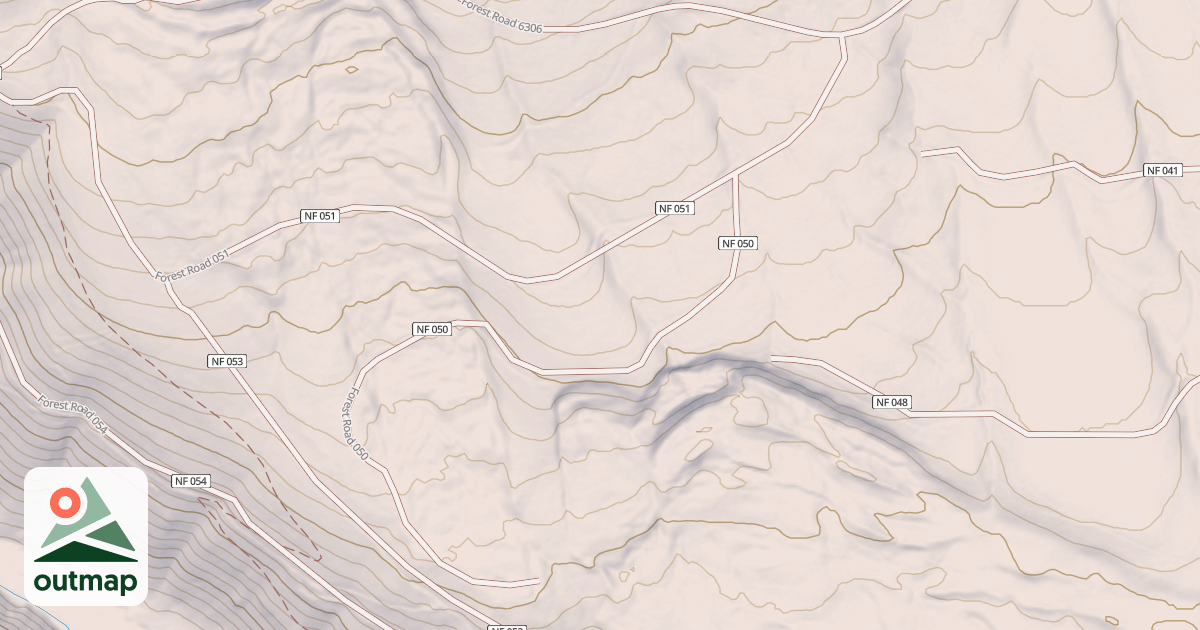 Map of USFS Motor Vehicle Use Map Roads {AB9B9277-272B-4965-B486-38E1D4E26266}