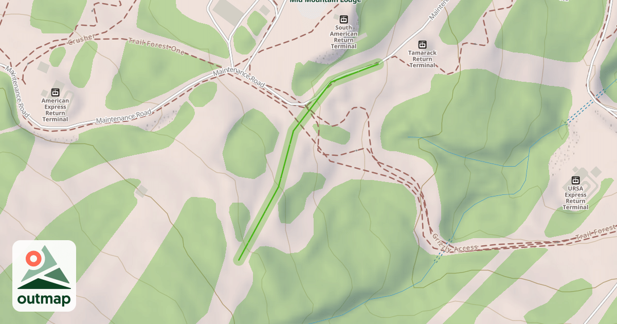 Map of Lower Tamarack