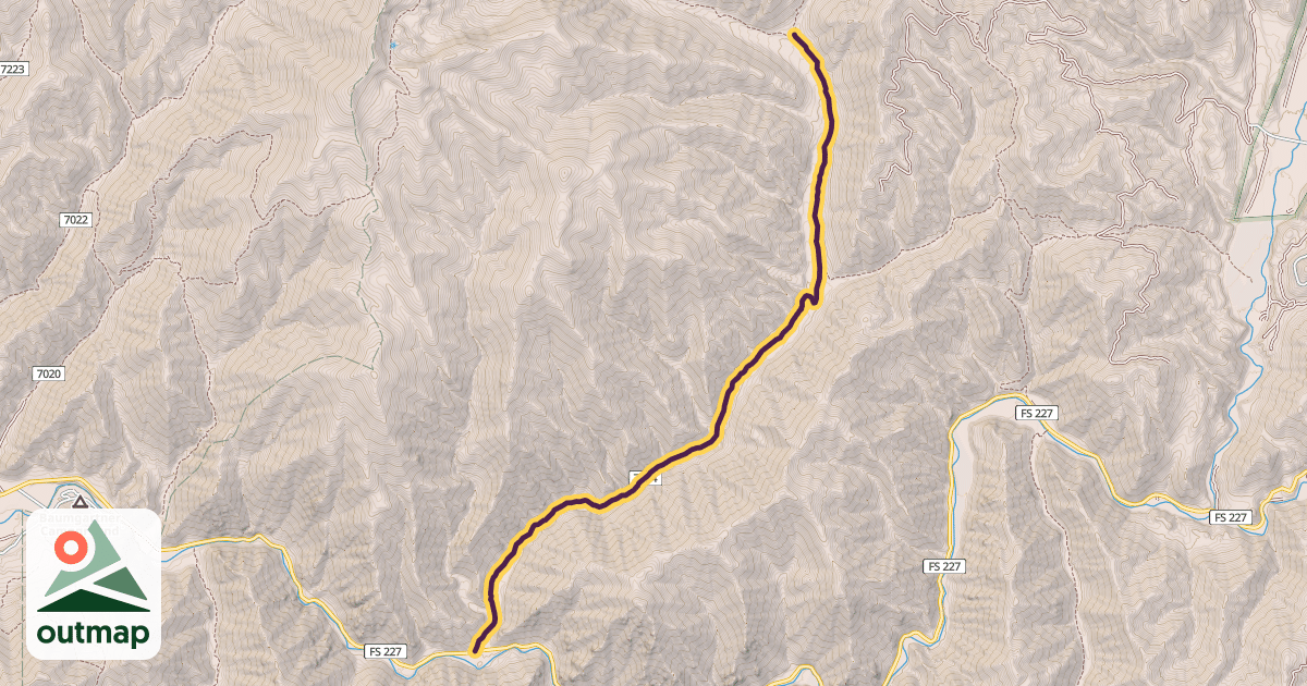Map of Skeleton Creek Trail