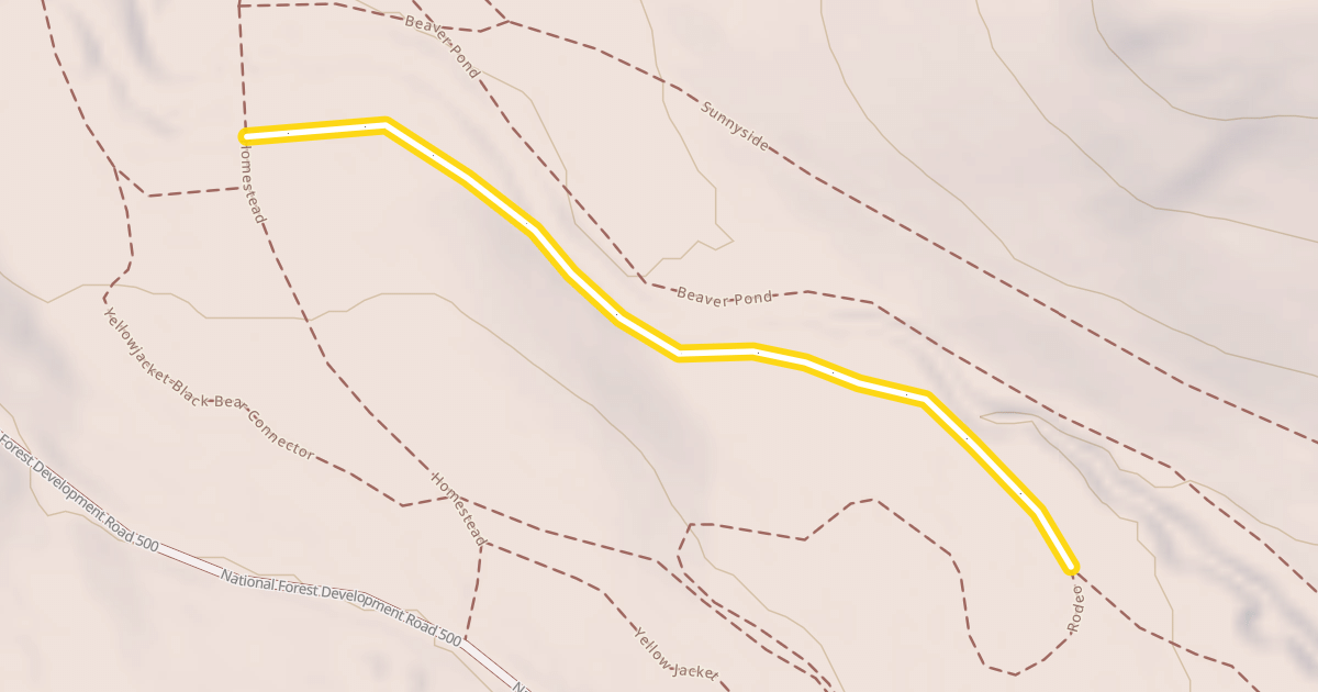 Map preview of Rodeo Trail