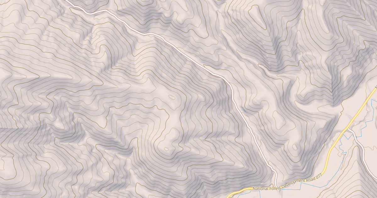 Map preview of Porcupine Creek