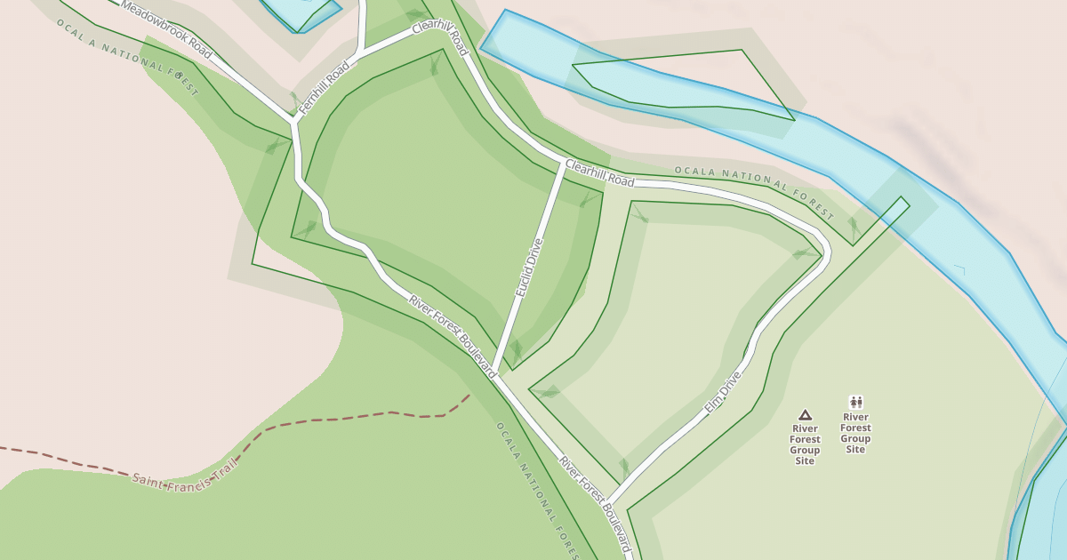 Map preview of USFS Motor Vehicle Use Map Roads {AF969898-D178-4D0C-8850-748DE73CBD2B}