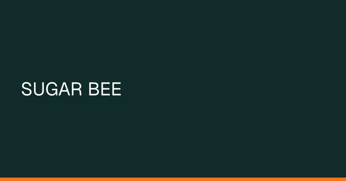 Map preview of SUGAR BEE