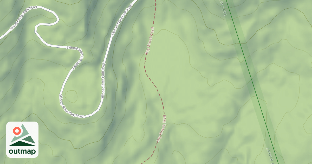 Map of Dry Brook Trail