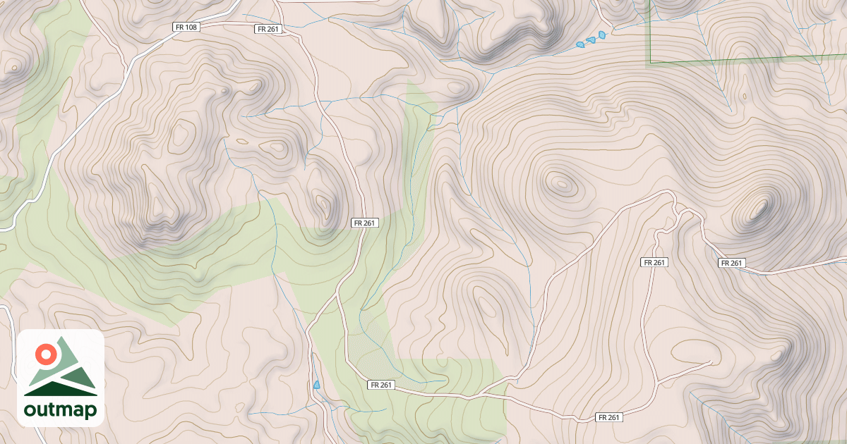 Map of DICKS PEAK
