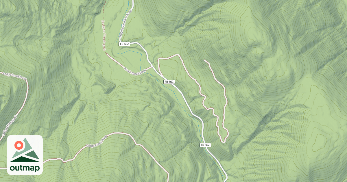 Map of HUGHES MEADOW