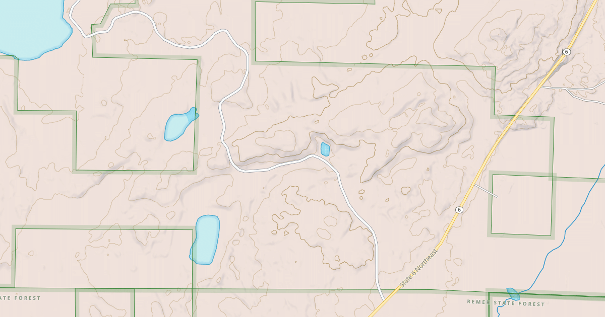 Map preview of EAST SUGAR LAKE ROAD