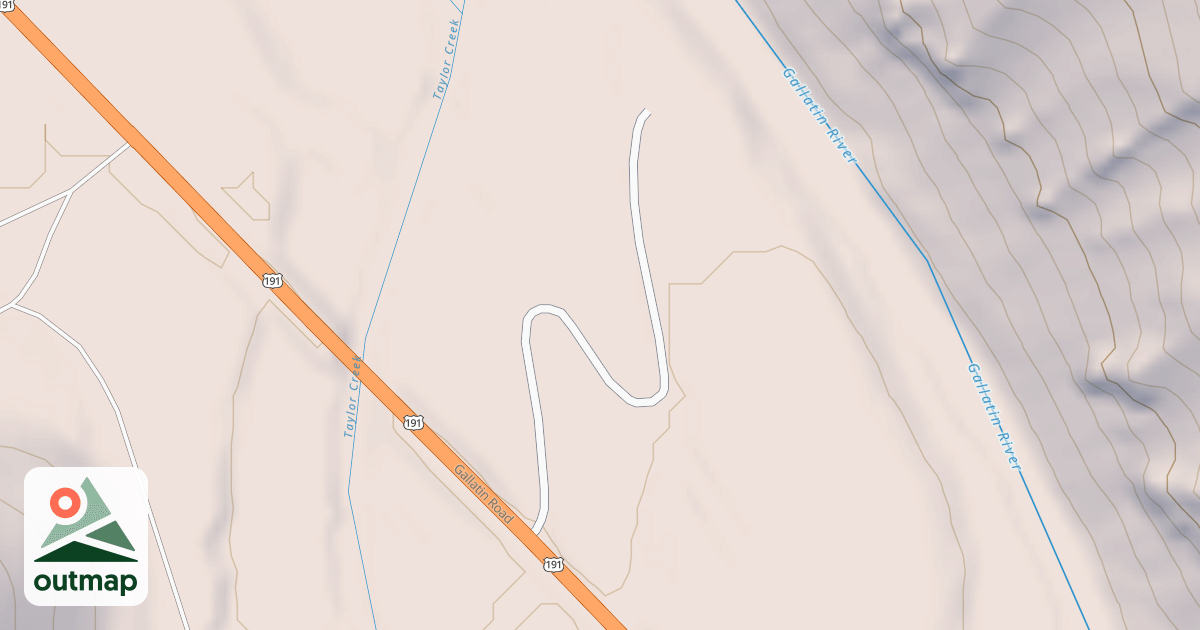 Map of GALLATIN RIVER ACCESS MP 33.9