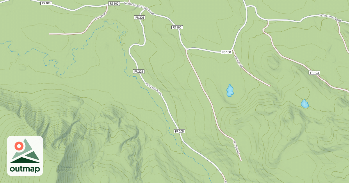 Map of GOLD HILL