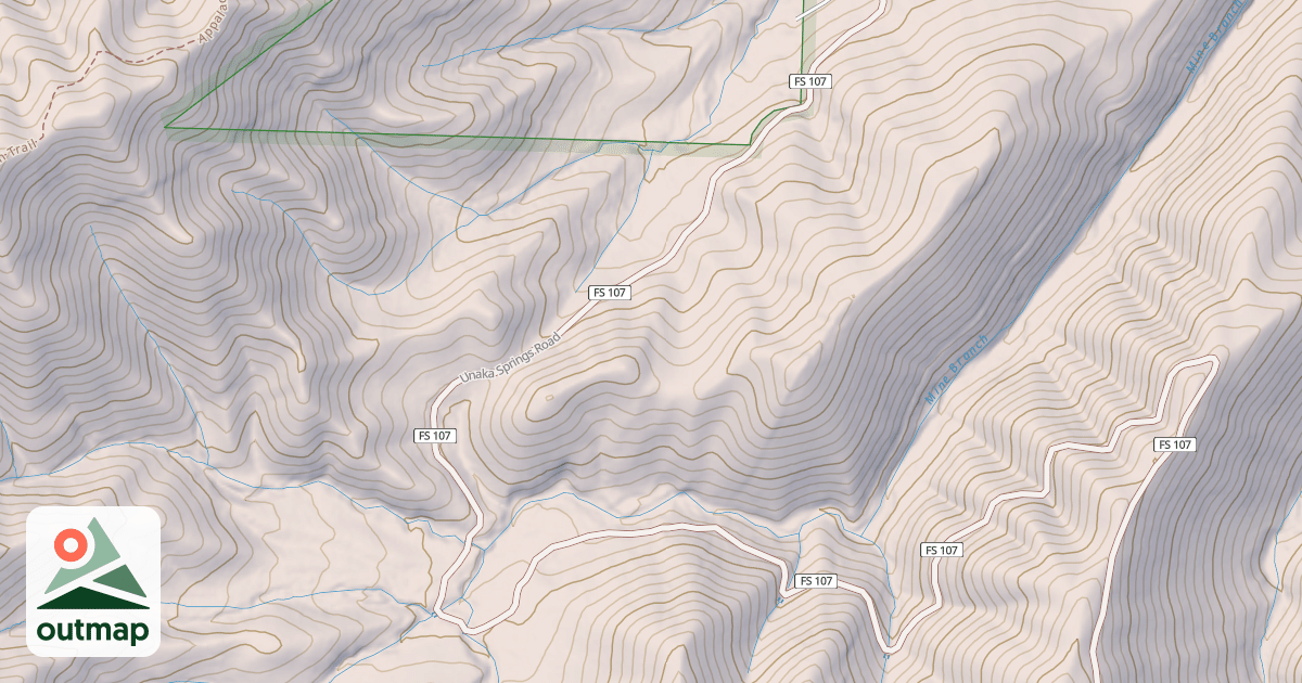 Map of UNAKA SPRINGS
