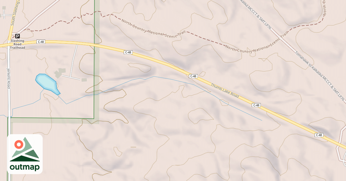 Map of Tomahawk To Kalkaska Mccct