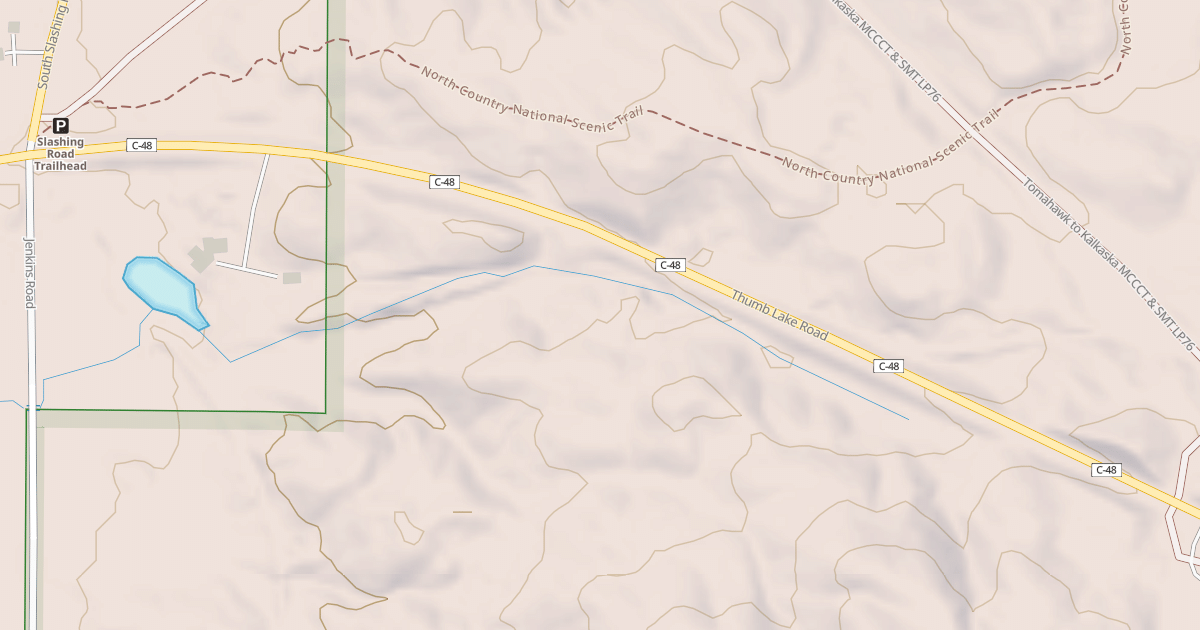 Map preview of Tomahawk To Kalkaska Mccct