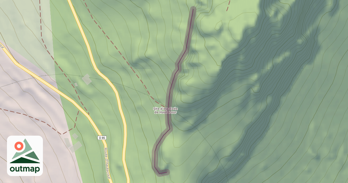 Map of Le Mont Secret